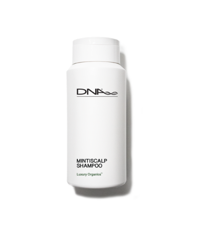 Refresh and invigorate your scalp with DNA Organics Minti Scalp Shampoo – a cooling formula that soothes, balances, and deeply cleanses for a healthy, revitalized scalp and hair