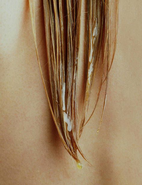Hair With Oil Dripping From Ends