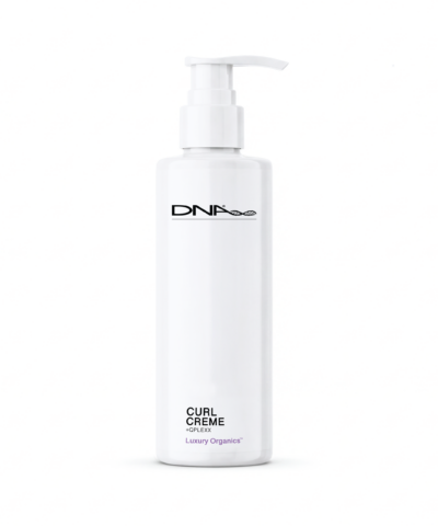 DNA Organics Curl Creme luxury organic curl styling cream bottle on white background